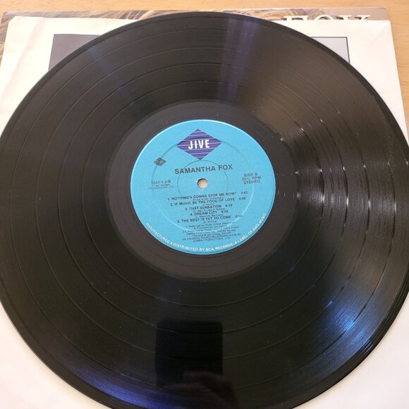 SAMANTHA FOX Self Titled LP Vinyl 1987 Jive Records 1061-1-J Pop Music LP6 - Picture 4 of 9